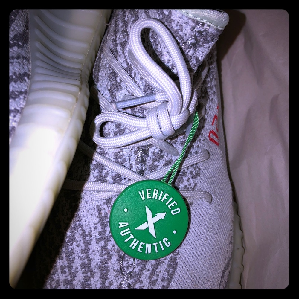 Blue tint yeezys
